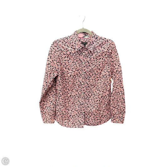 Top Long Sleeve By Talbots In Floral Print, Size: 8p