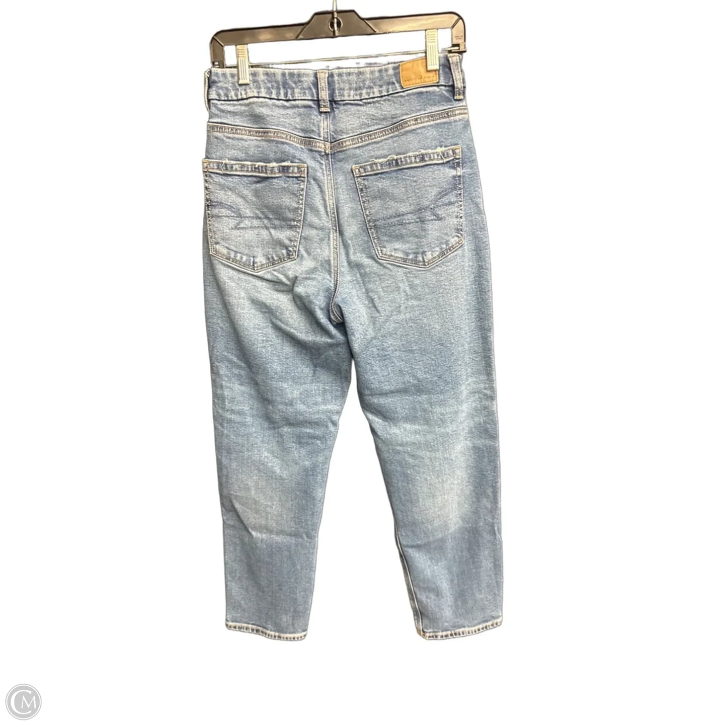 Jeans Boyfriend By American Eagle In Blue Denim, Size: 8