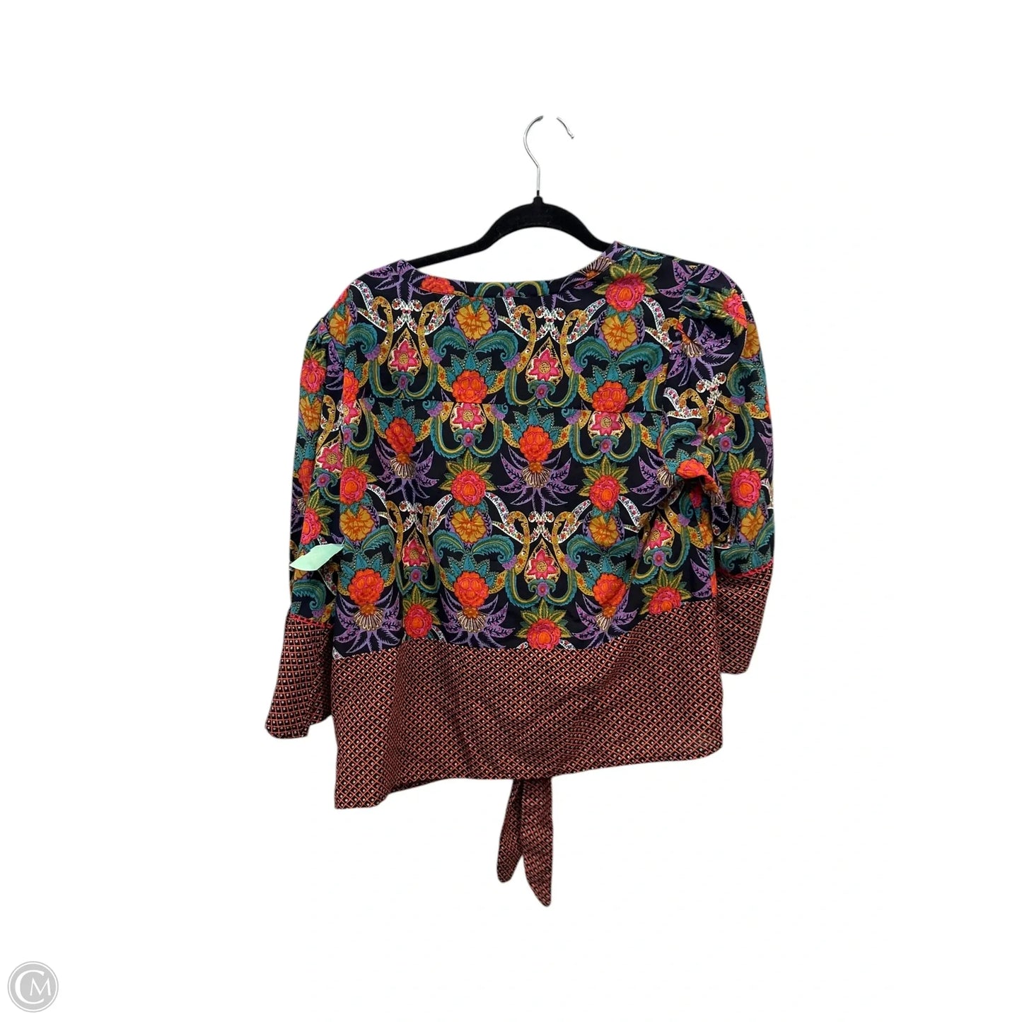 Top 3/4 Sleeve By Maeve In Paisley Print, Size: L