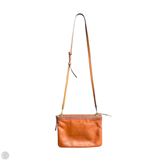 Crossbody Leather By Fossil, Size: Small