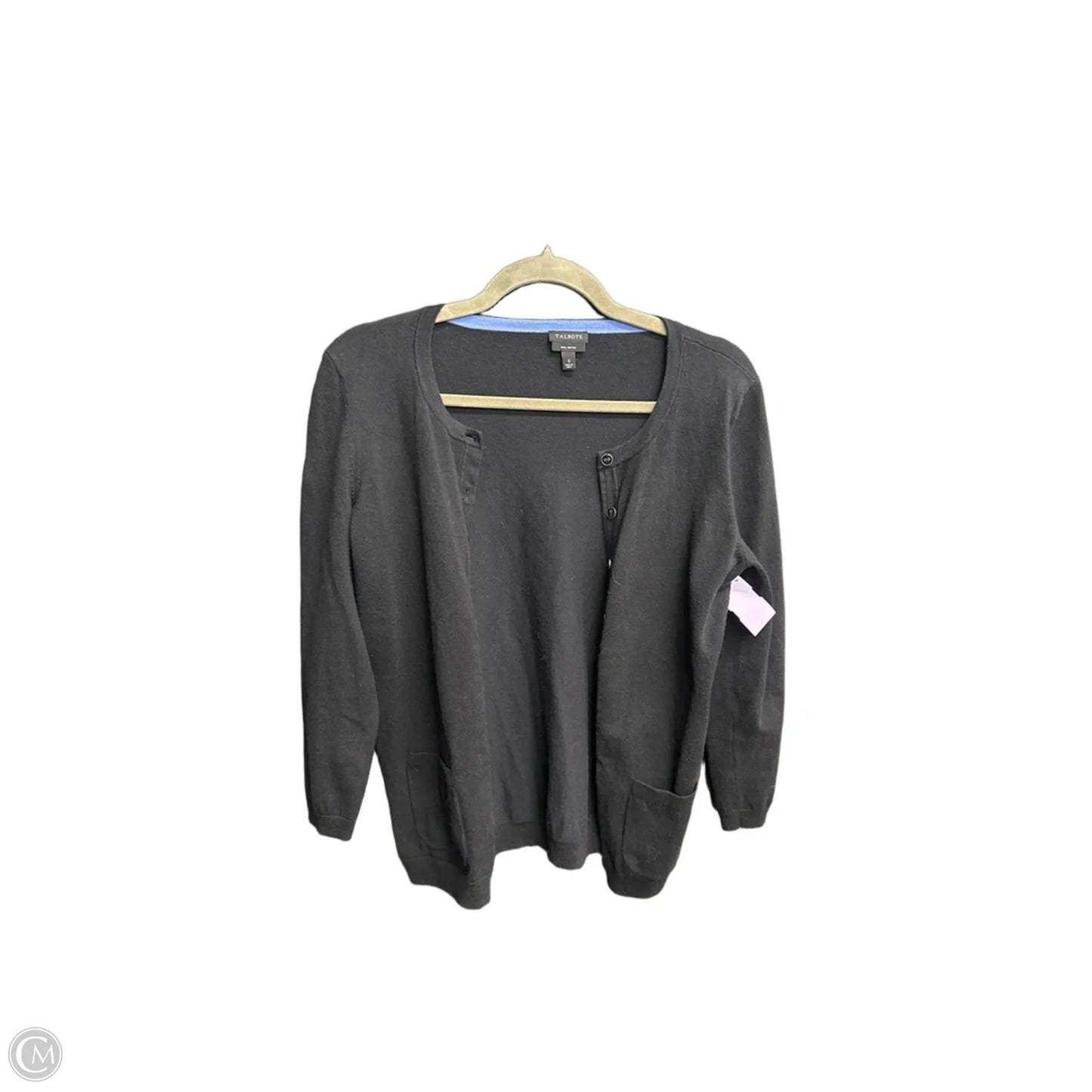 Sweater Cardigan By Talbots In Black, Size: S