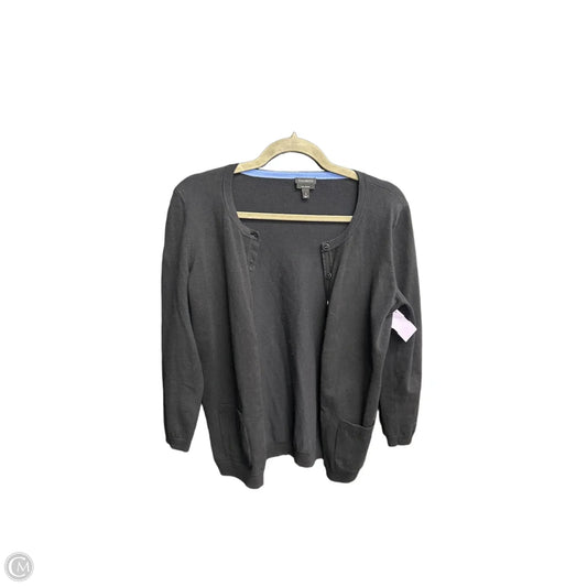 Sweater Cardigan By Talbots In Black, Size: S