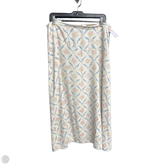 Skirt Midi By Liz Claiborne In Floral Print, Size: 14