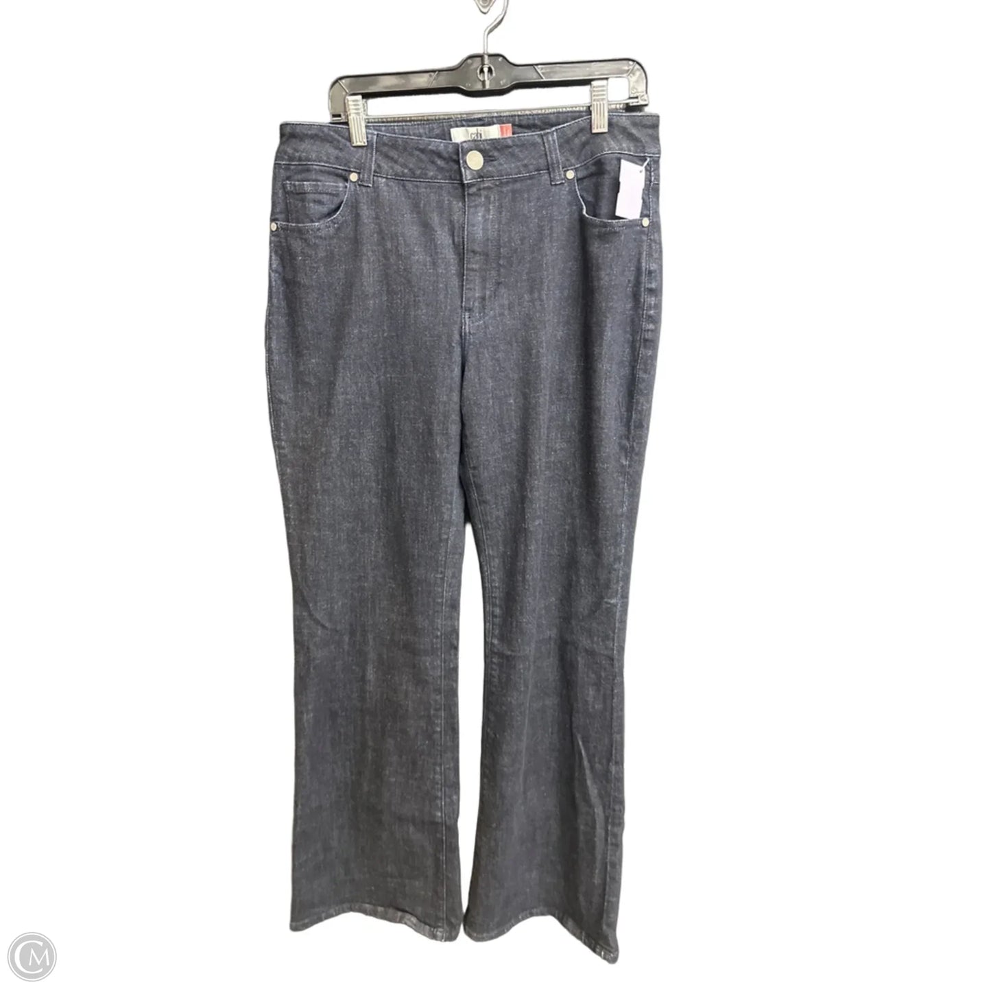 Jeans Boot Cut By Cabi In Blue Denim, Size: 12