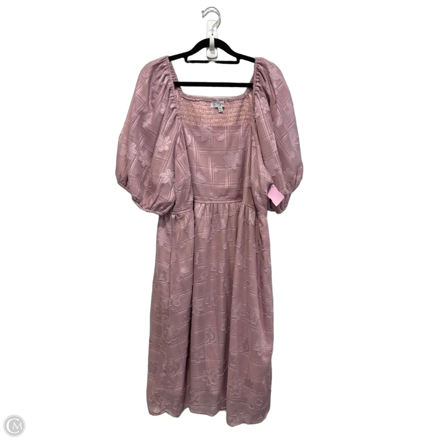 Dress Casual Midi By Polagram In Purple, Size: Xl