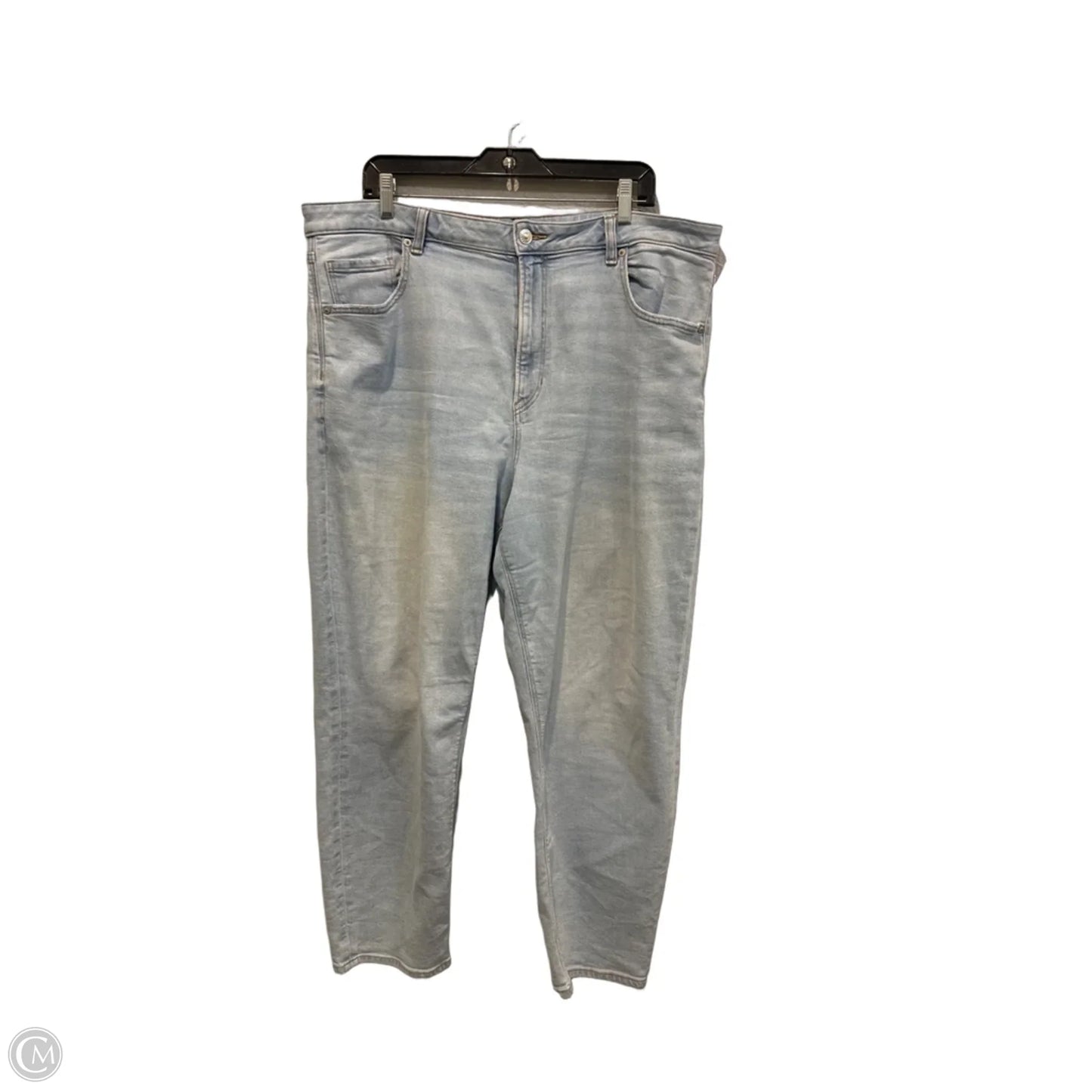 Jeans Straight By American Eagle In Blue Denim, Size: 20