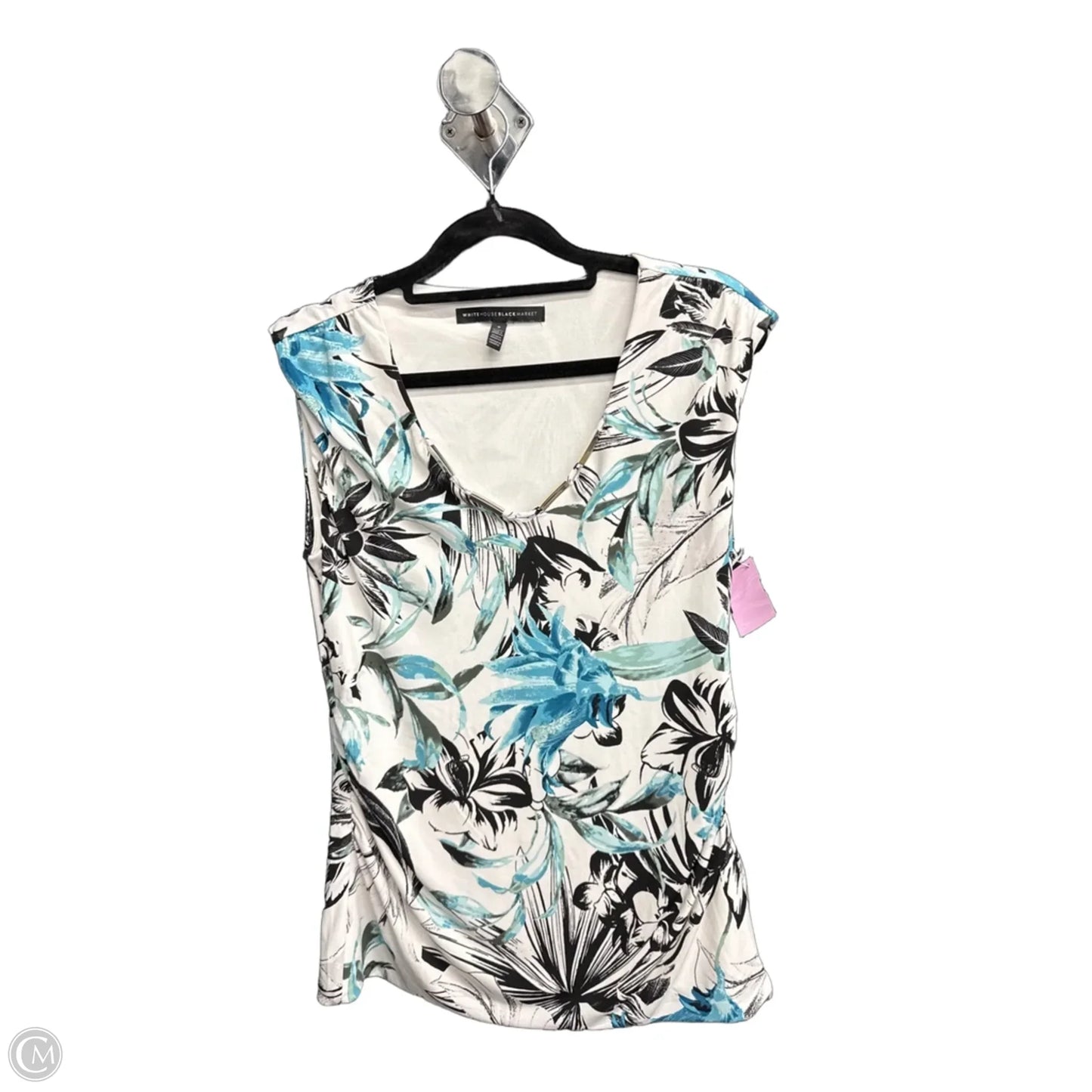 Top Sleeveless By White House Black Market In Tropical Print, Size: S