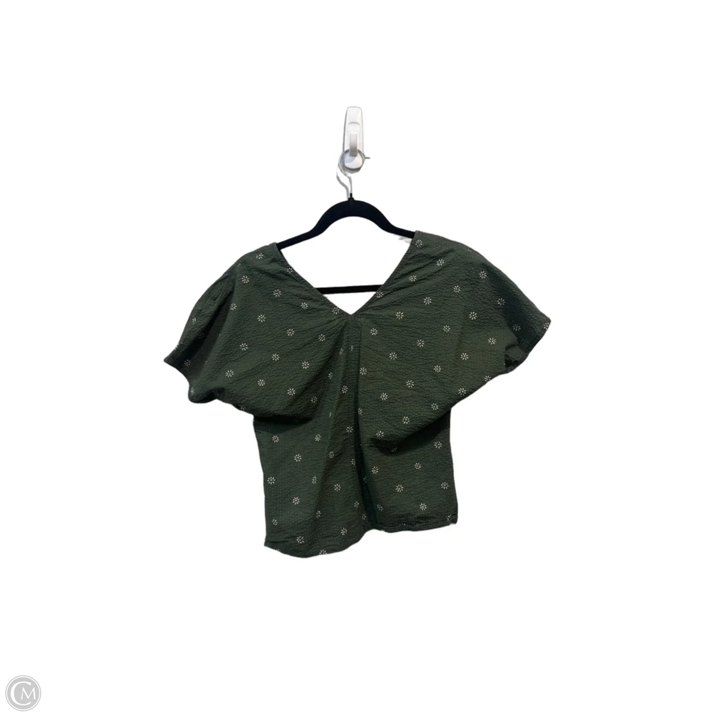 Top Short Sleeve By Madewell In Green, Size: S