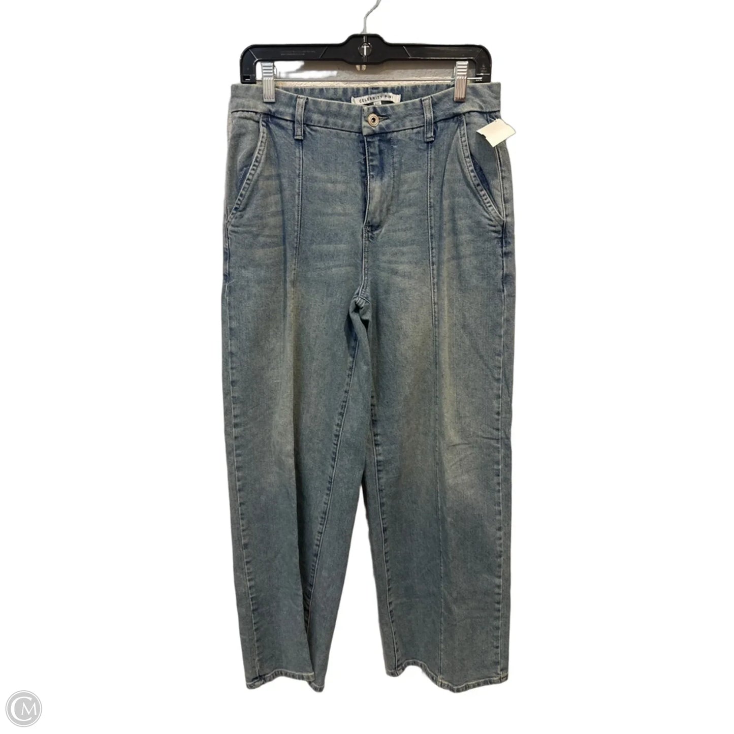 Jeans Wide Leg By Celebrity Pink In Blue Denim, Size: 4