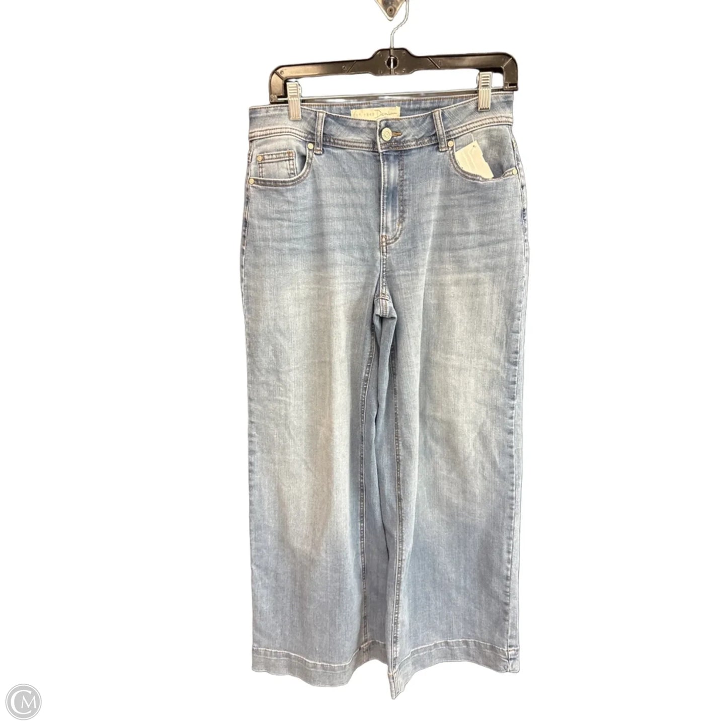 Jeans Wide Leg By Cato In Blue Denim, Size: 6