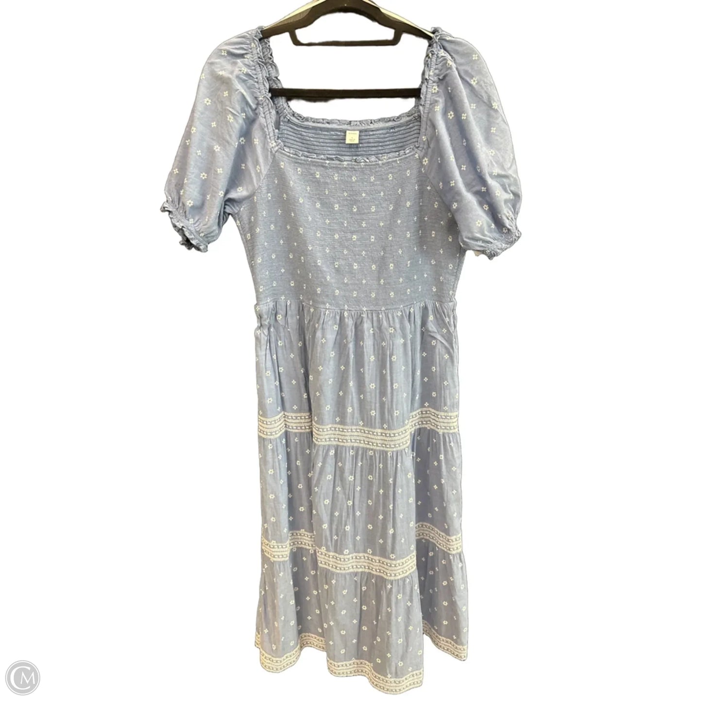 Dress Casual Midi By Old Navy In Blue, Size: L