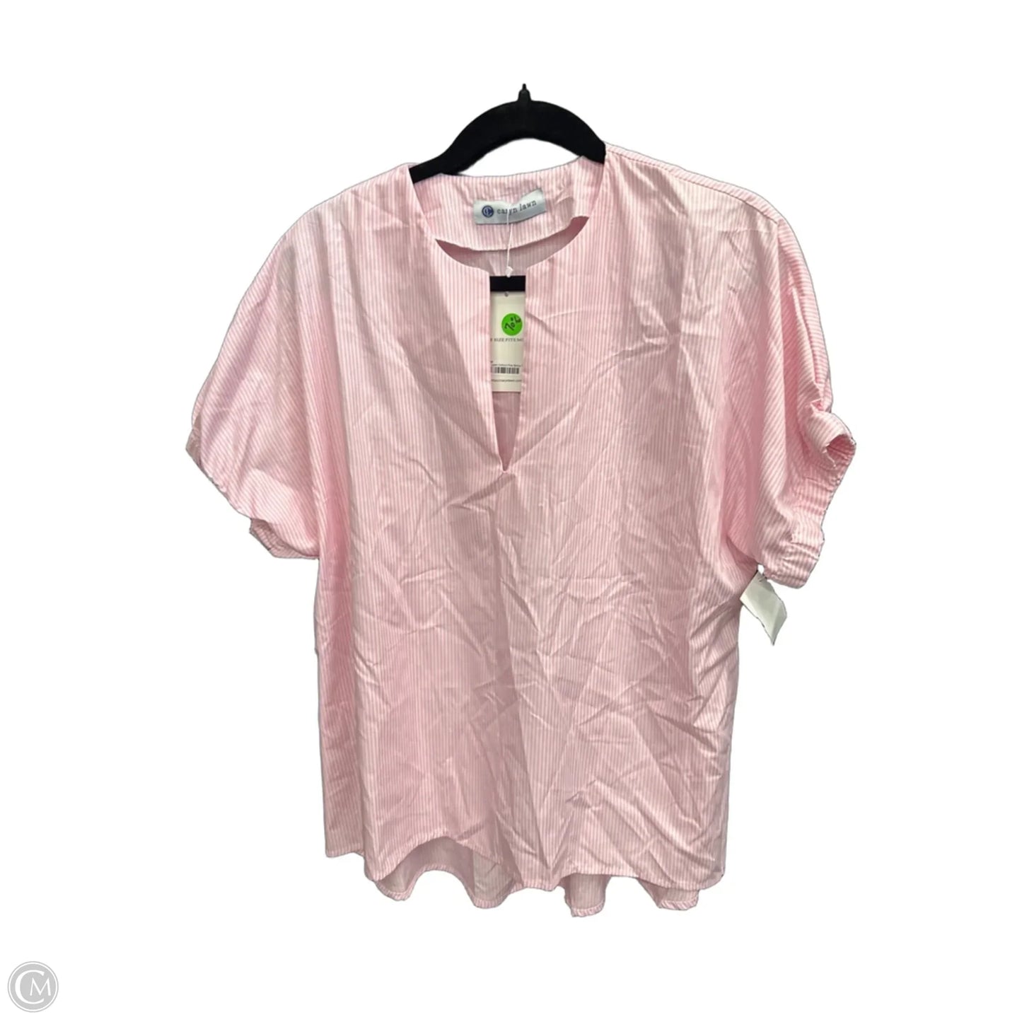 Top Short Sleeve By Clothes Mentor In Striped Pattern, Size: Osfm