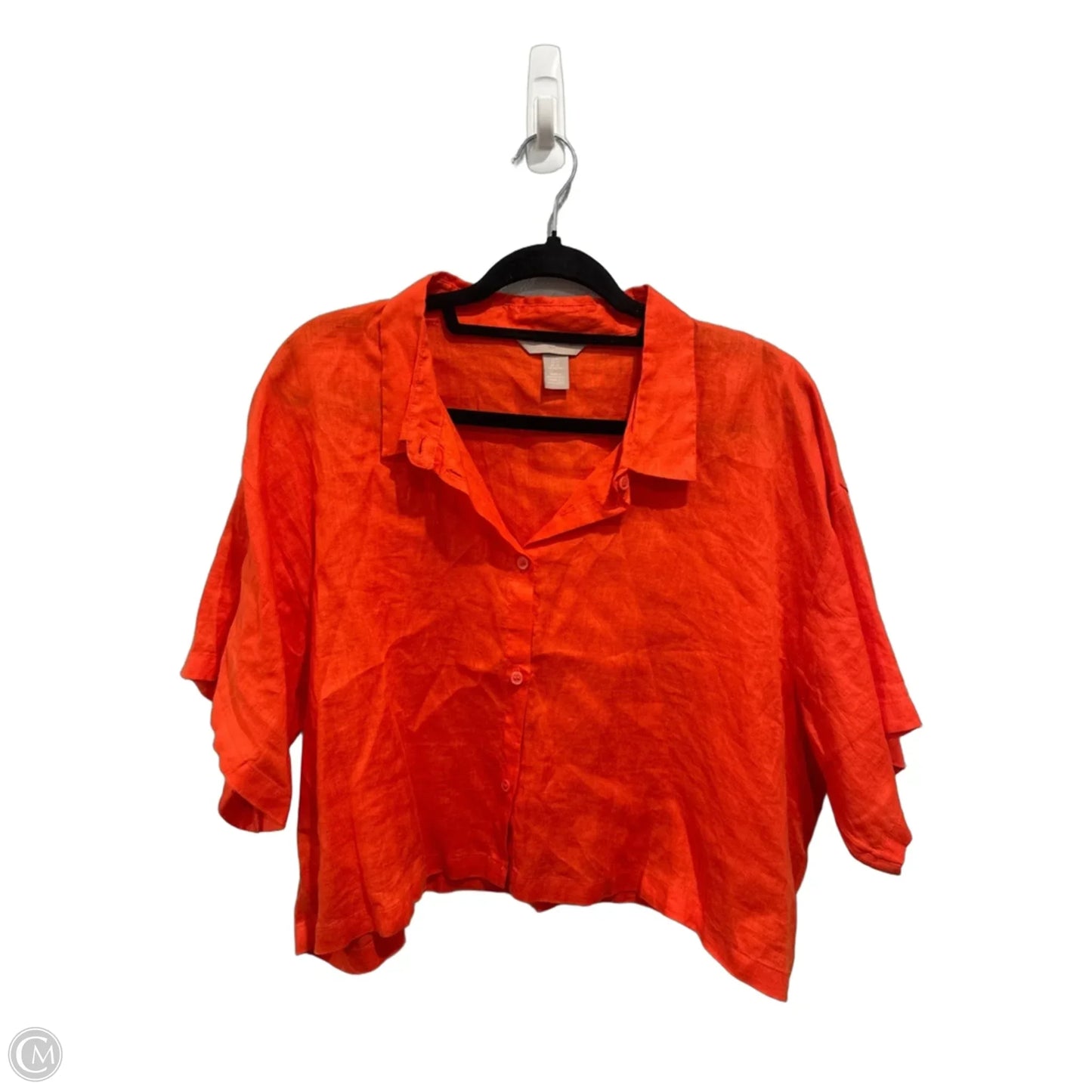 Top Short Sleeve By H&m In Red, Size: Xl