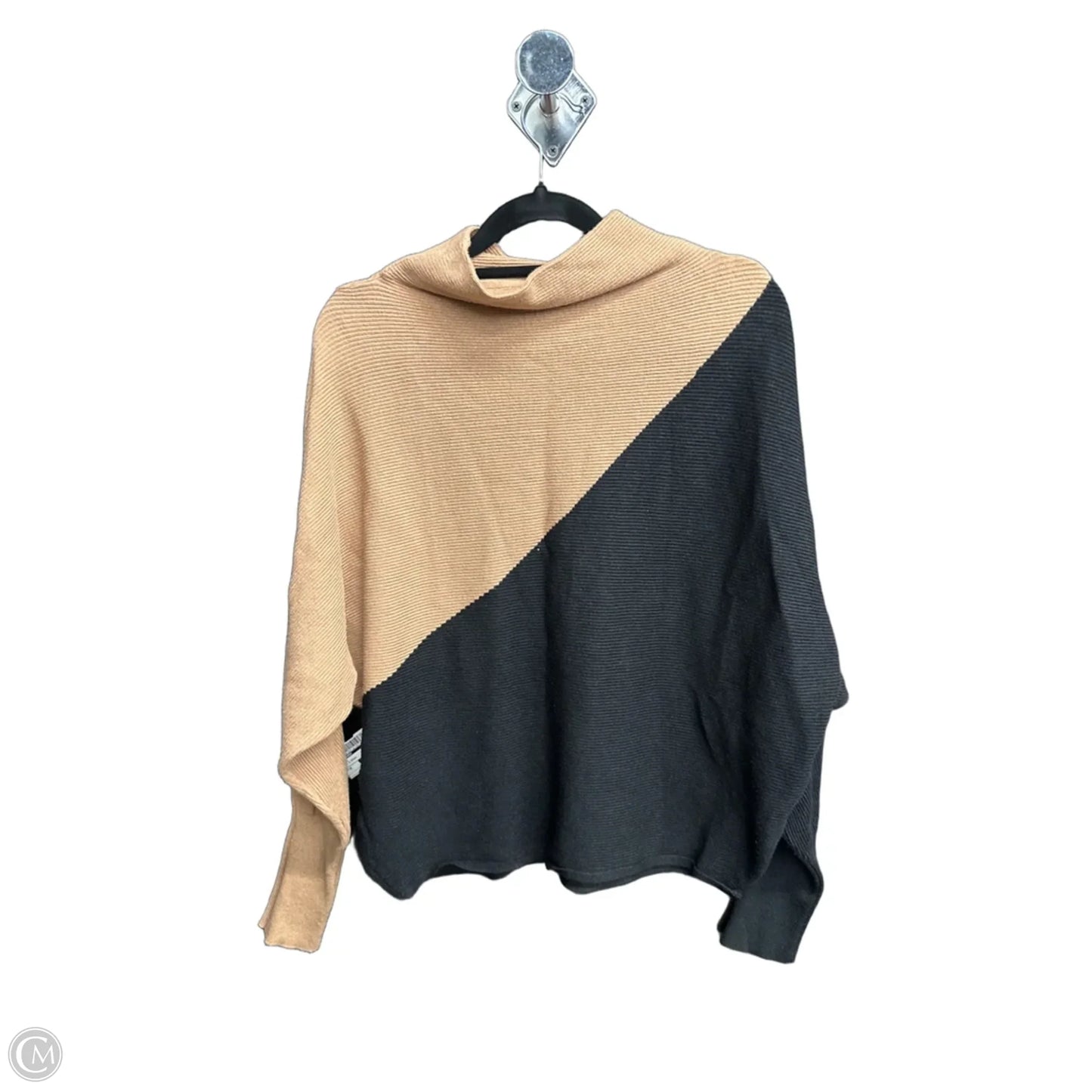 Top Long Sleeve By Philosophy In Black & Brown, Size: M