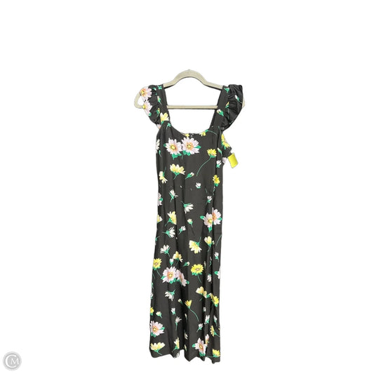 Dress Casual Midi By Loft In Floral Print, Size: Xs