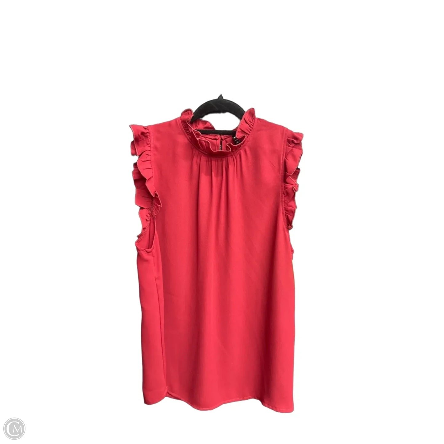 Top Sleeveless By Shein In Red, Size: S