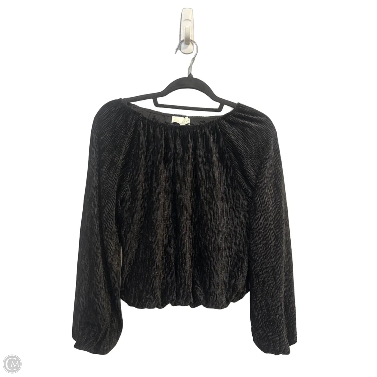 Top Long Sleeve By Pinch In Black, Size: S