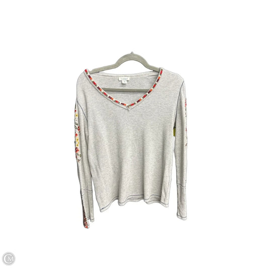 Top Long Sleeve By Sundance In Grey, Size: M