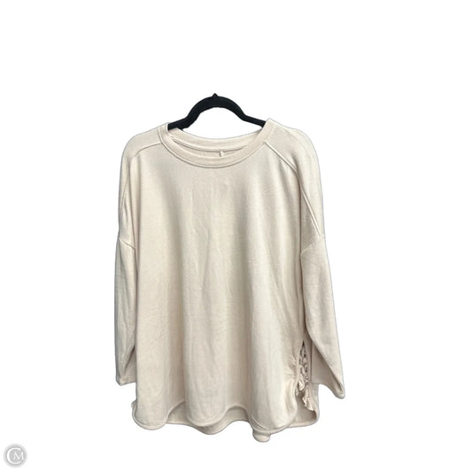 Top Long Sleeve By Cupio In Beige, Size: Xl