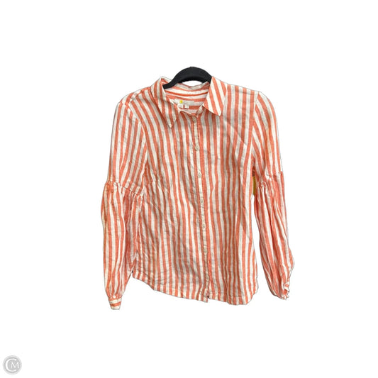 Top Long Sleeve By Boden In Striped Pattern, Size: S