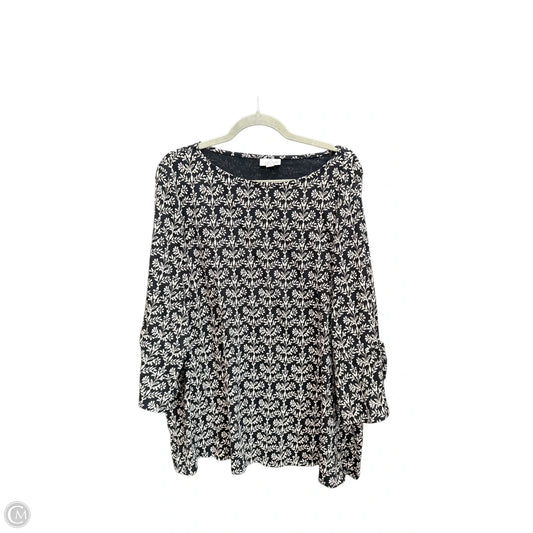 Top 3/4 Sleeve By J. Jill In Floral Print, Size: 2x