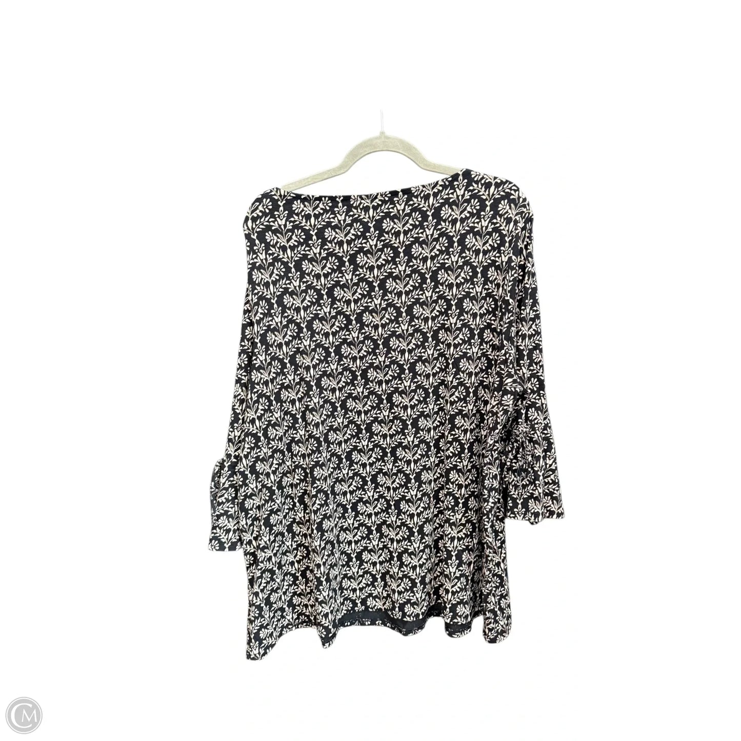 Top 3/4 Sleeve By J. Jill In Floral Print, Size: 2x