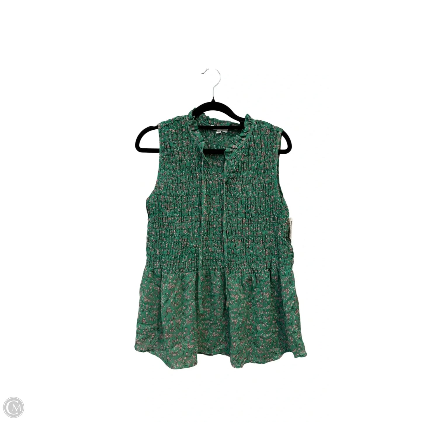 Top Short Sleeve By Pleione In Floral Print, Size: M