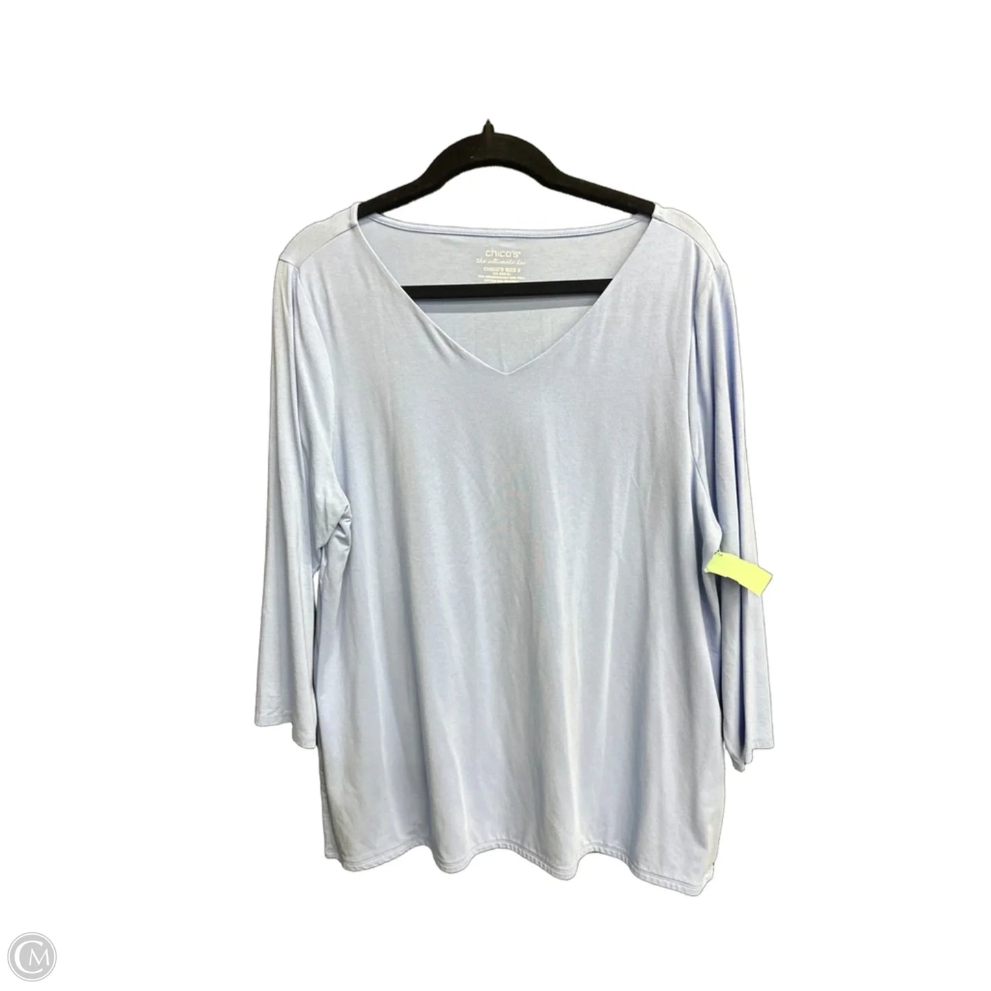 Top Long Sleeve By Chicos In Blue, Size: Xl