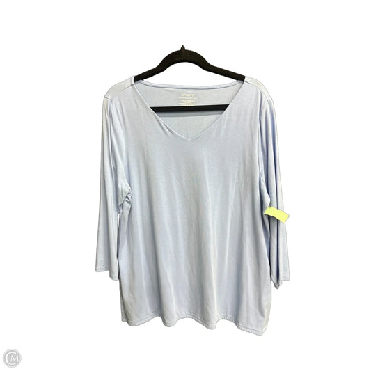 Top Long Sleeve By Chicos In Blue, Size: Xl
