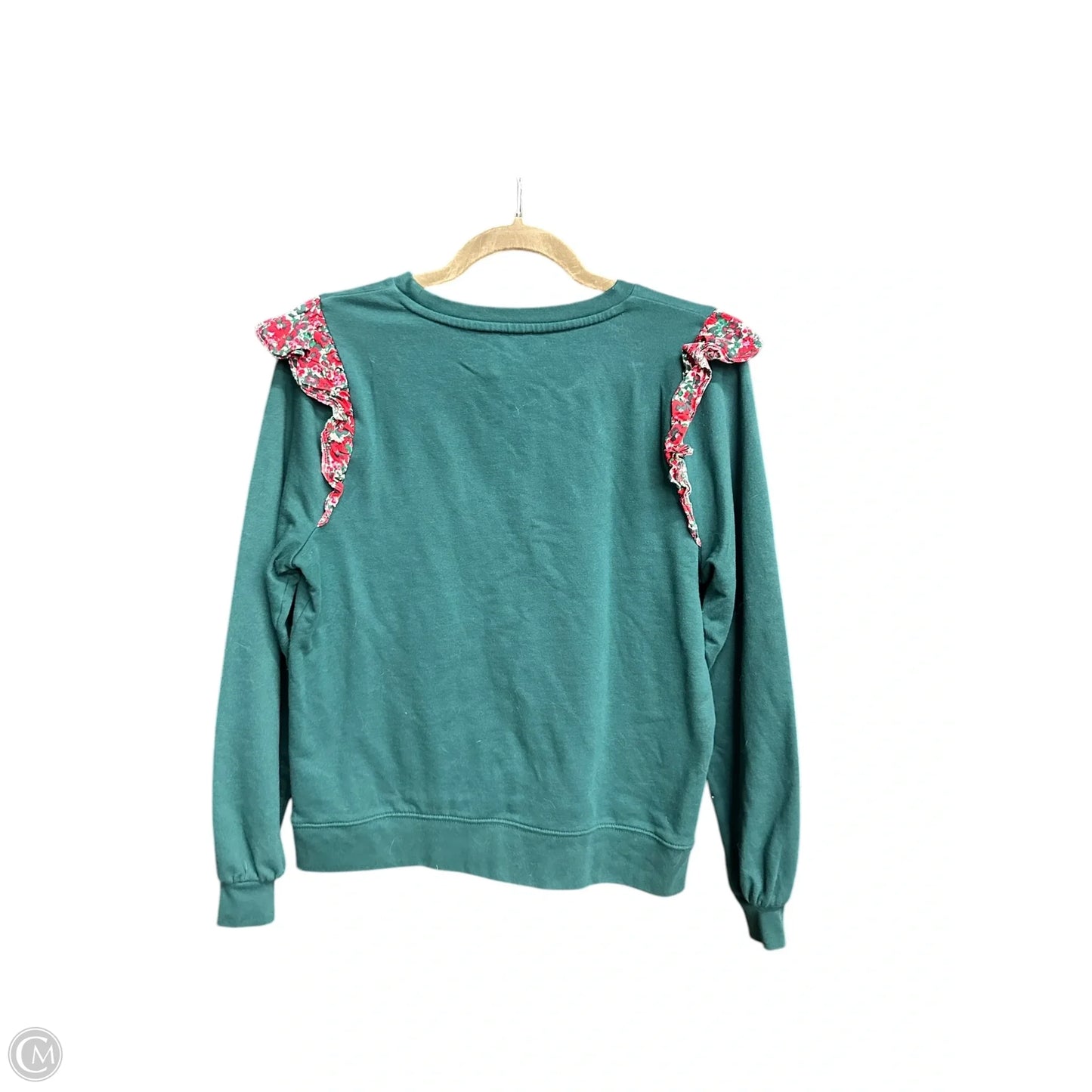 Top Long Sleeve By J. Crew In Green, Size: M