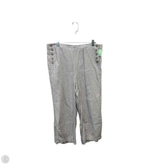 Pants Linen By J. Jill In Blue & White, Size: 12