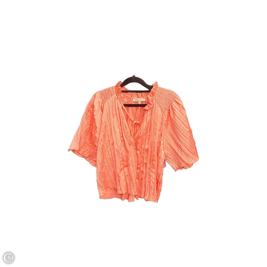 Top Short Sleeve By Bcbg In Coral, Size: M