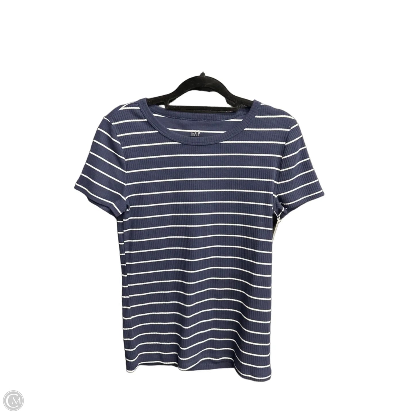 Top Short Sleeve By Gap In Navy, Size: S