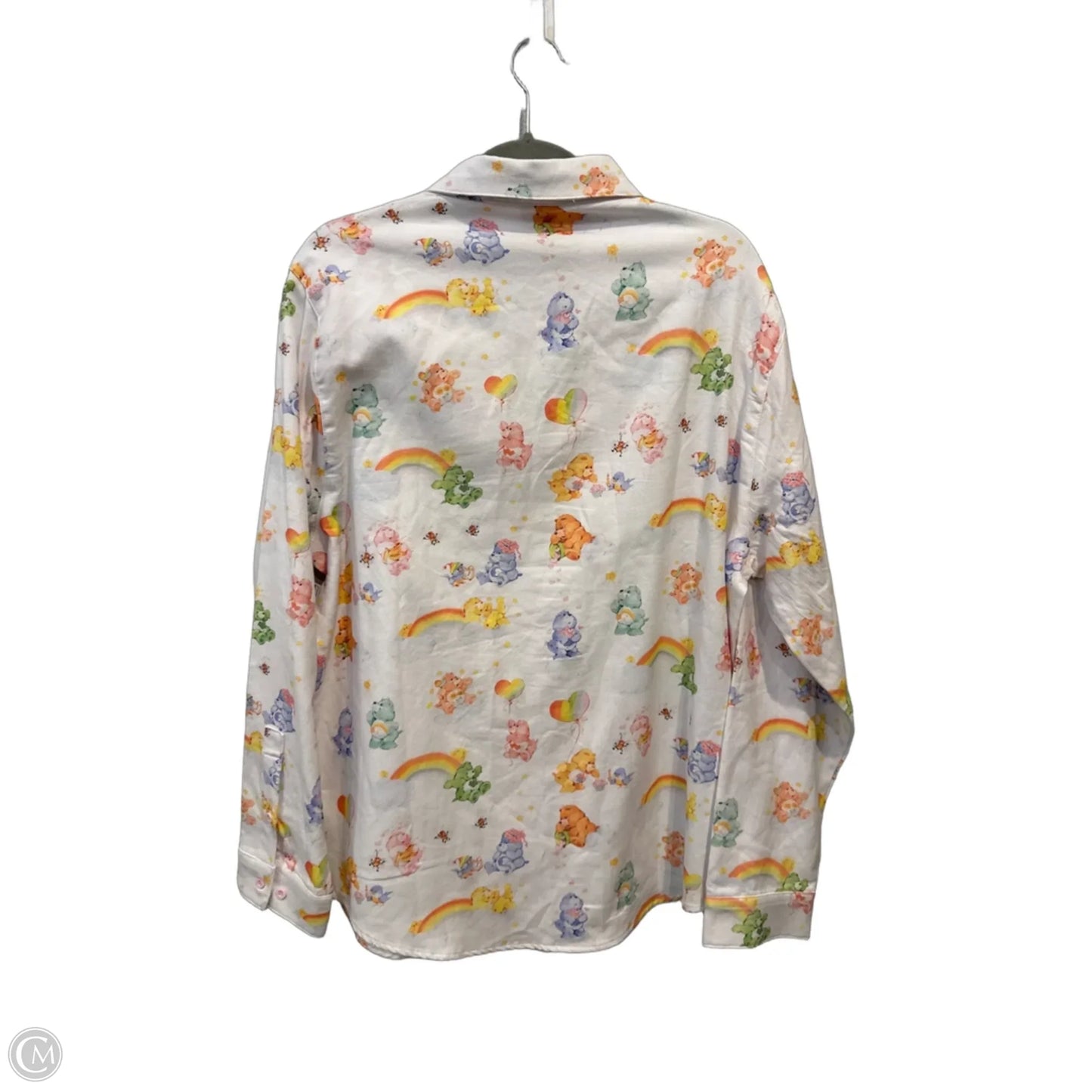 Top Long Sleeve By Clothes Mentor In White, Size: L