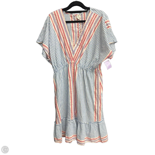 Dress Casual Short By Loft In Striped Pattern, Size: M