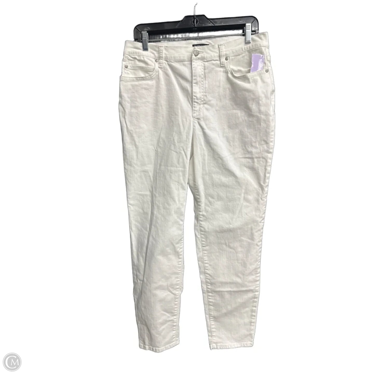 Jeans Straight By Eileen Fisher In White Denim, Size: 8