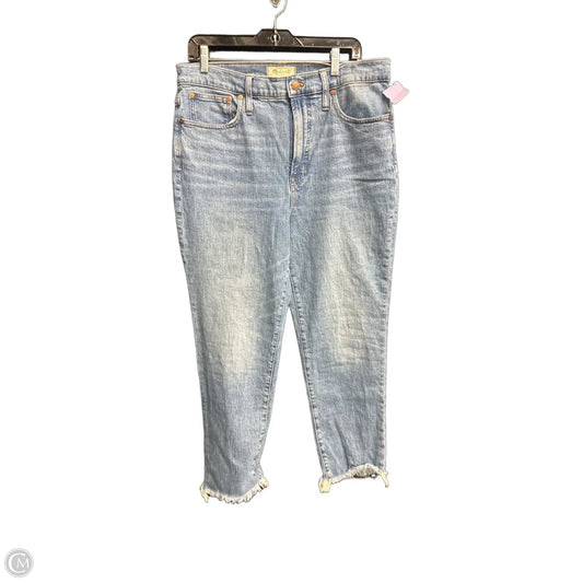 Jeans Straight By Madewell In Blue Denim, Size: 10