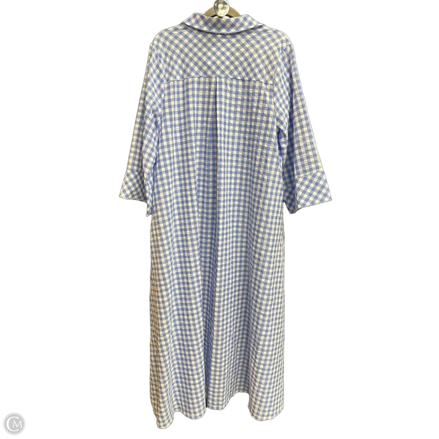 Dress Casual Maxi By Entro In Plaid Pattern, Size: L