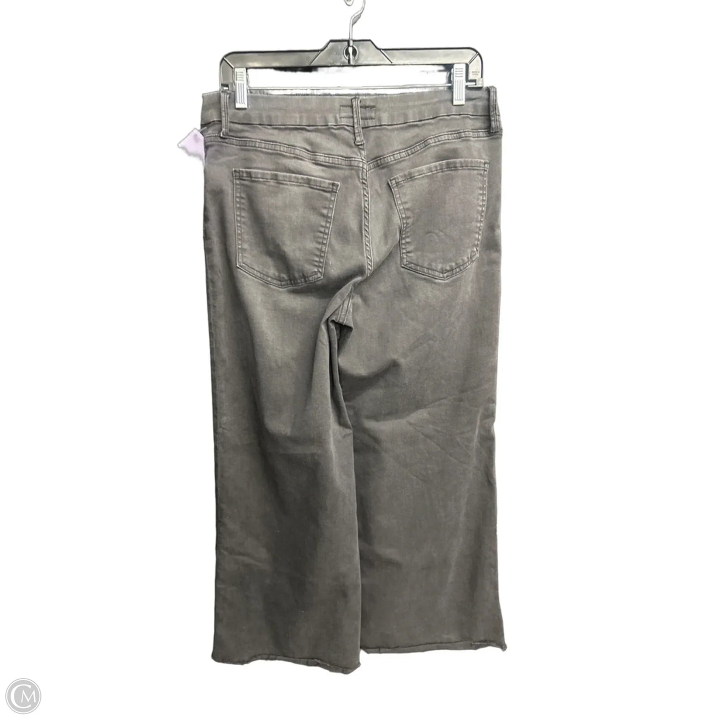 Jeans Wide Leg By Kut In Black Denim, Size: 8