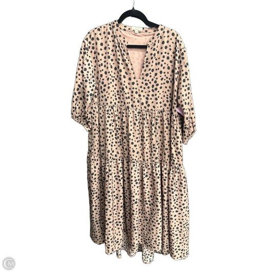 Dress Casual Maxi By Easel In Leopard Print, Size: L