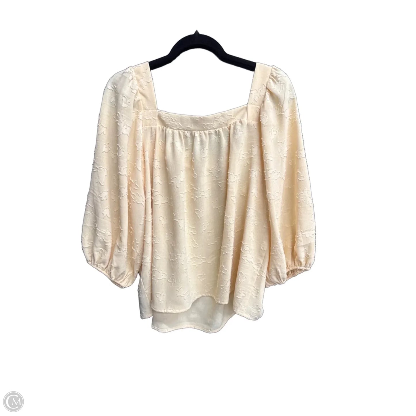 Top Short Sleeve By Ces Femme In Yellow, Size: M