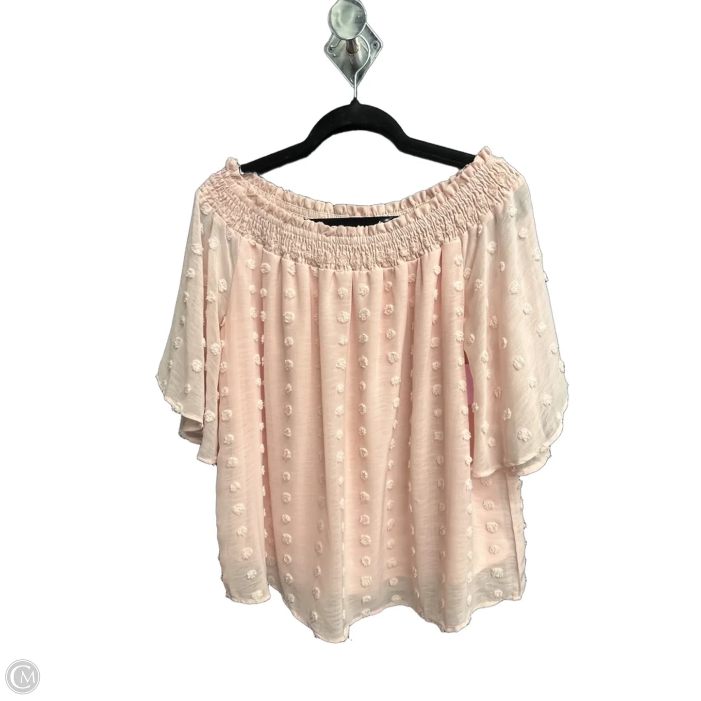 Top Short Sleeve By Jodifl In Pink, Size: L
