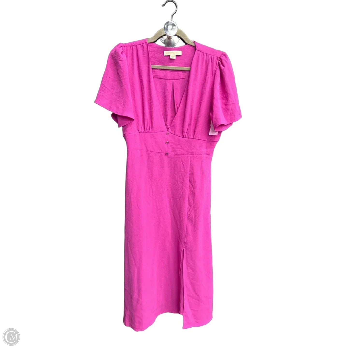 Dress Casual Midi By Monteau In Purple, Size: L