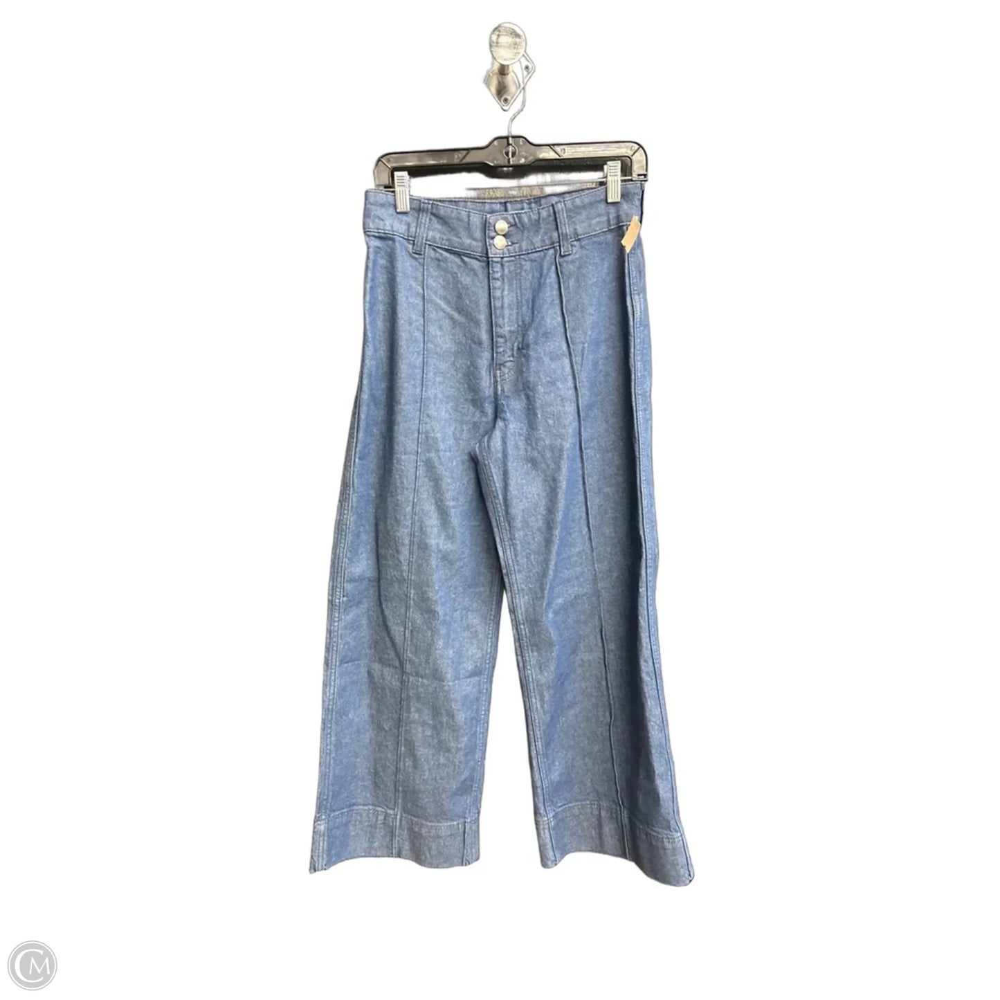 Jeans Wide Leg By H&m In Blue Denim, Size: 6