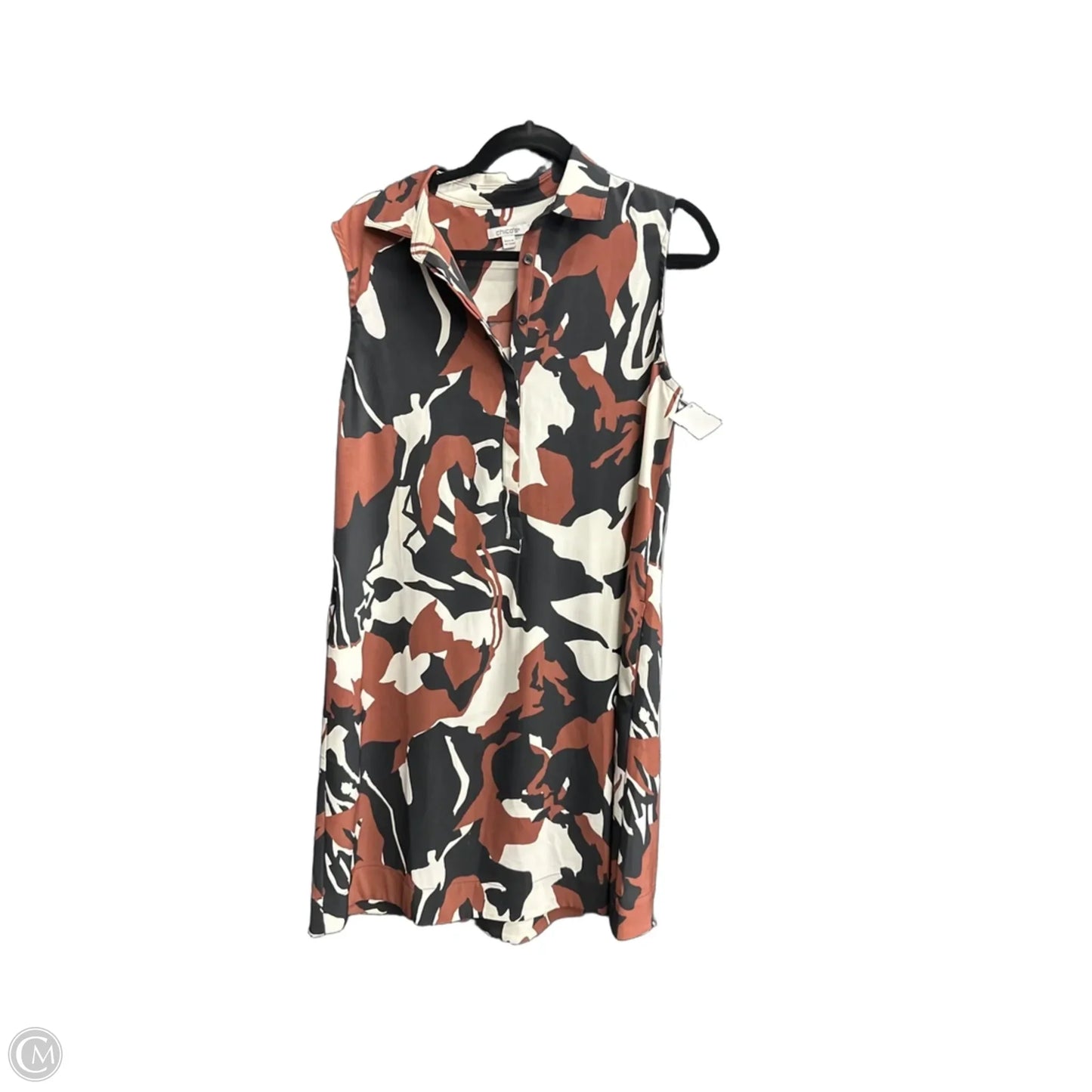 Dress Casual Short By Chicos In Geometric Pattern, Size: S