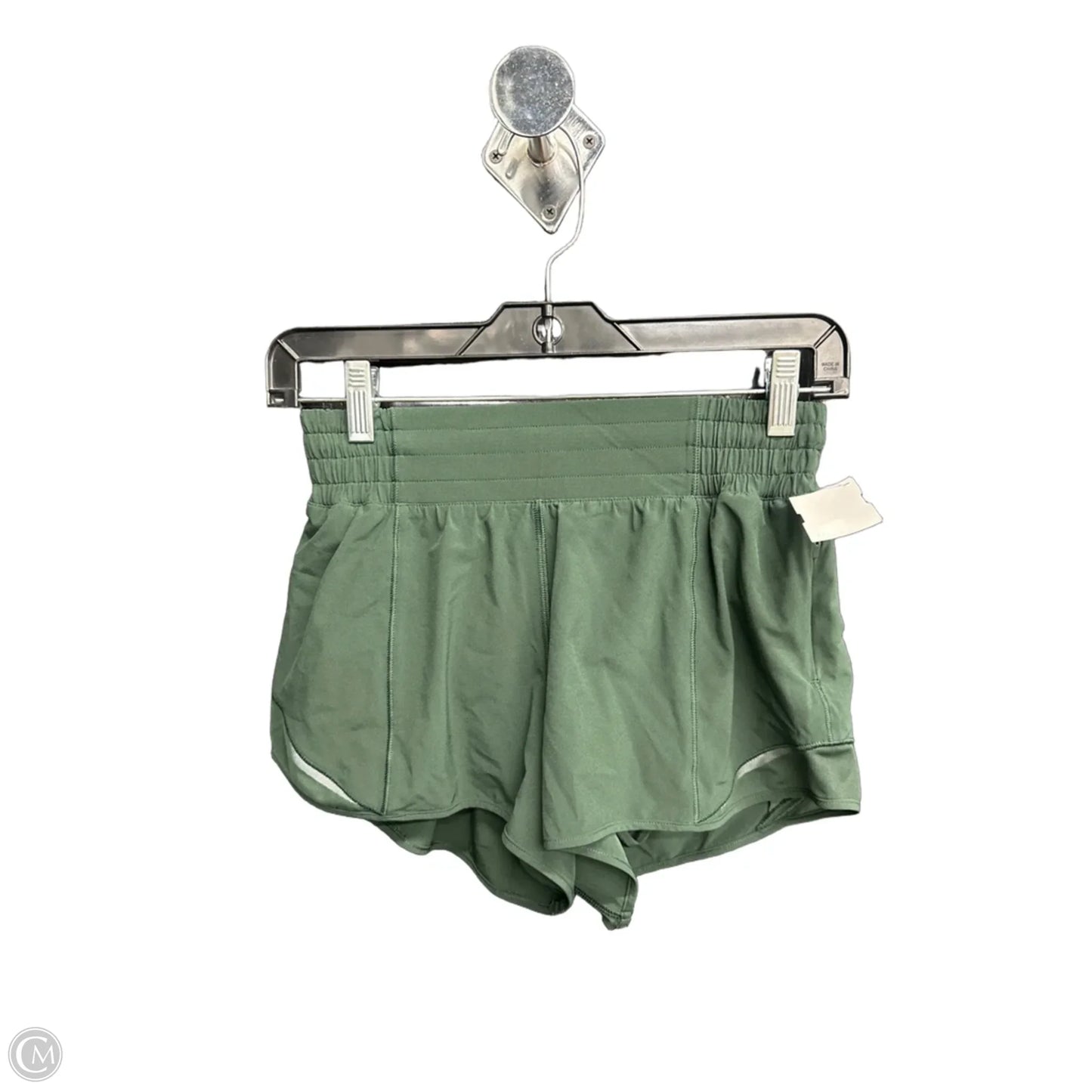 Athletic Shorts By Lululemon In Green, Size: Xs