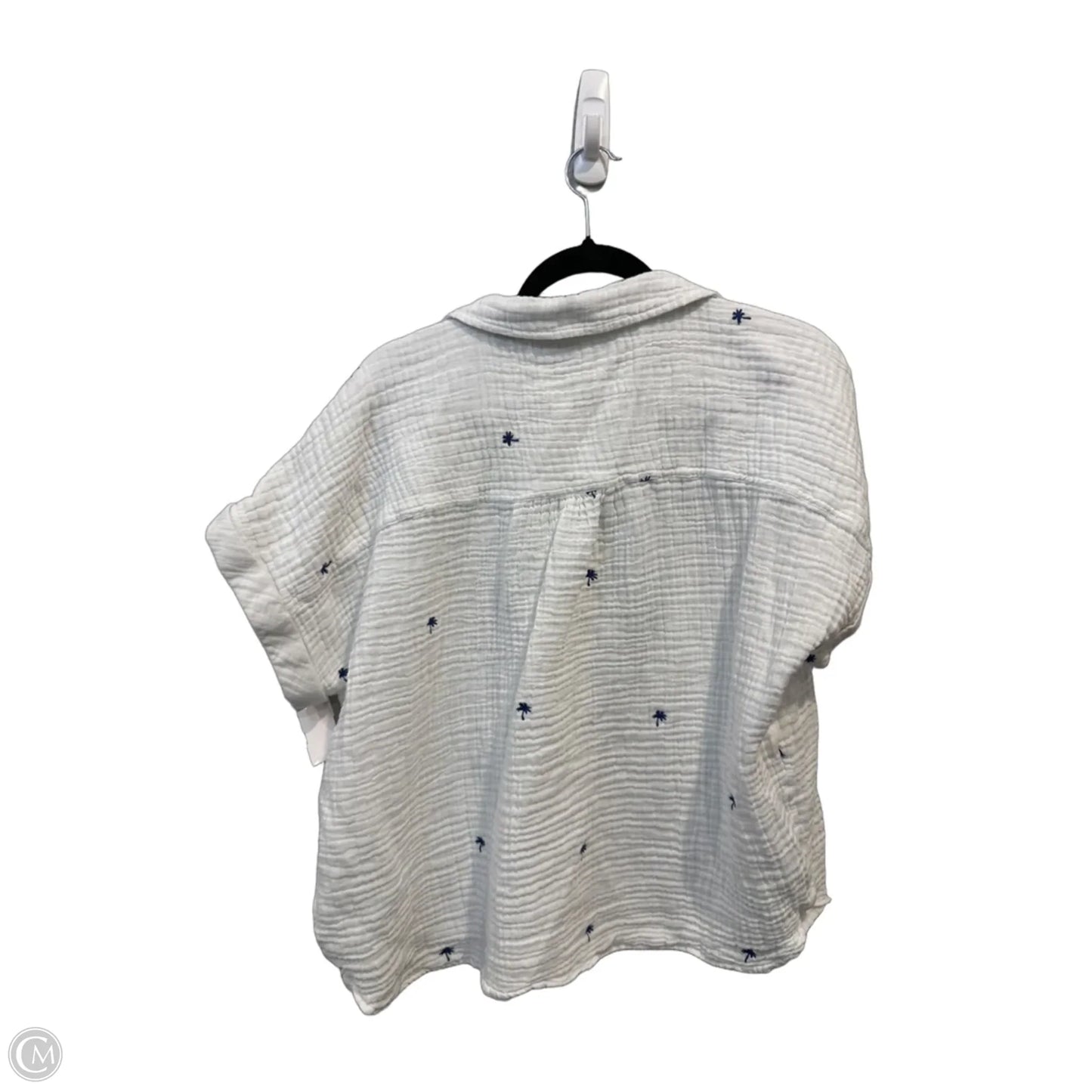 Top Short Sleeve By Beachlunchlounge In White, Size: Xl