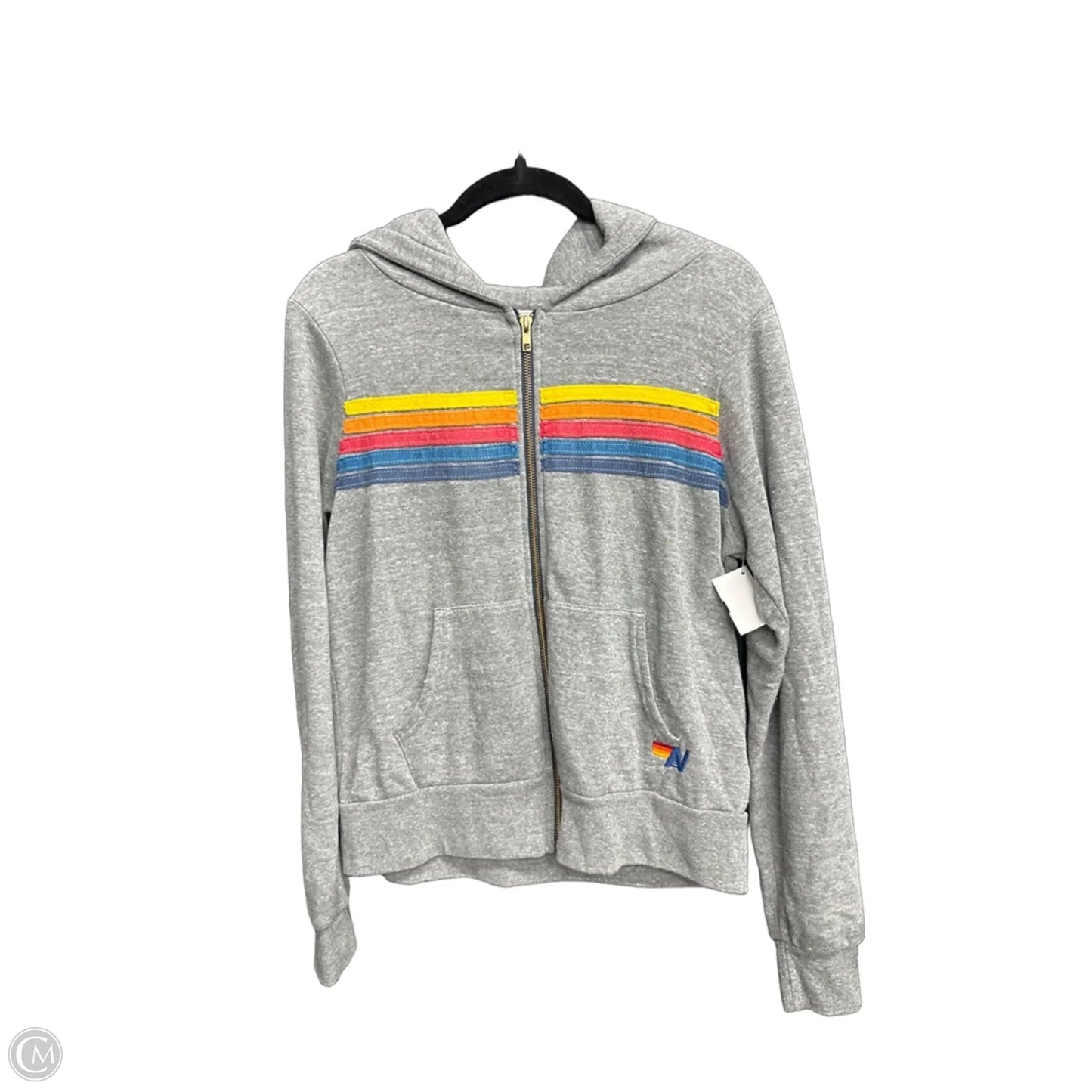 Sweatshirt Hoodie By Clothes Mentor In Grey, Size: S