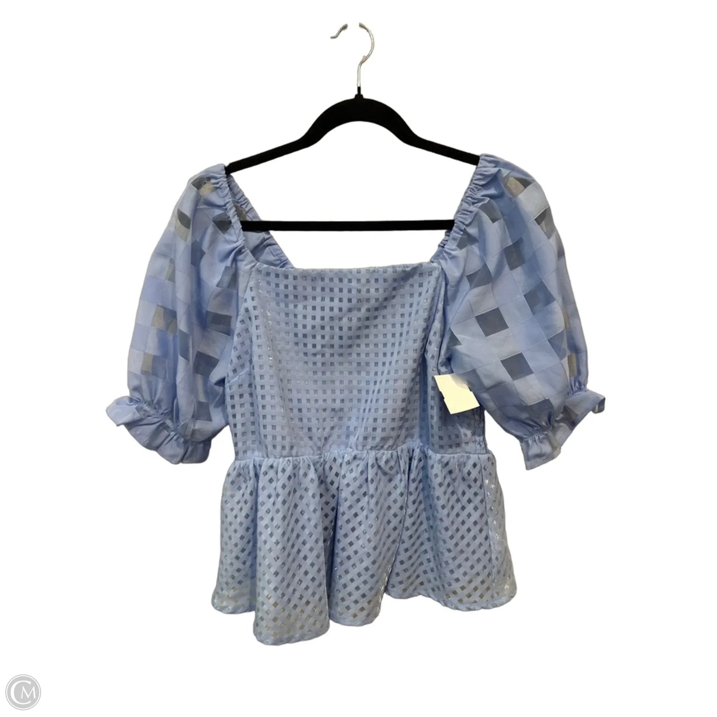 Top Short Sleeve By Umgee In Blue, Size: M