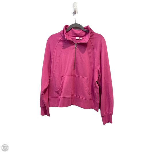 Sweatshirt Collar By Gap In Pink, Size: L